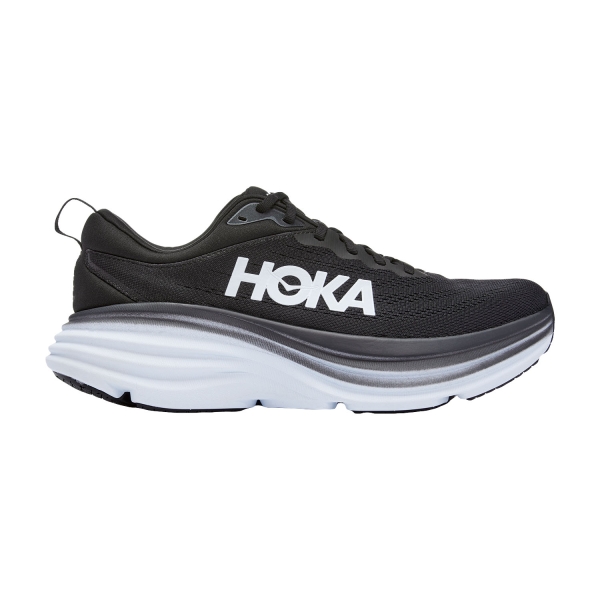 Men's Neutral Running Shoes Hoka Bondi 8 Wide  Black/White 1127953BWHT