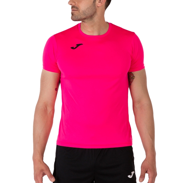 Men's Running T-Shirt Joma Record II TShirt  Fluor Pink 102227.030