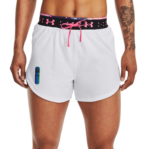 Women's Running Shorts Under Armour Under Armour Anywhere 3in Shorts  White/Reflective  White/Reflective 