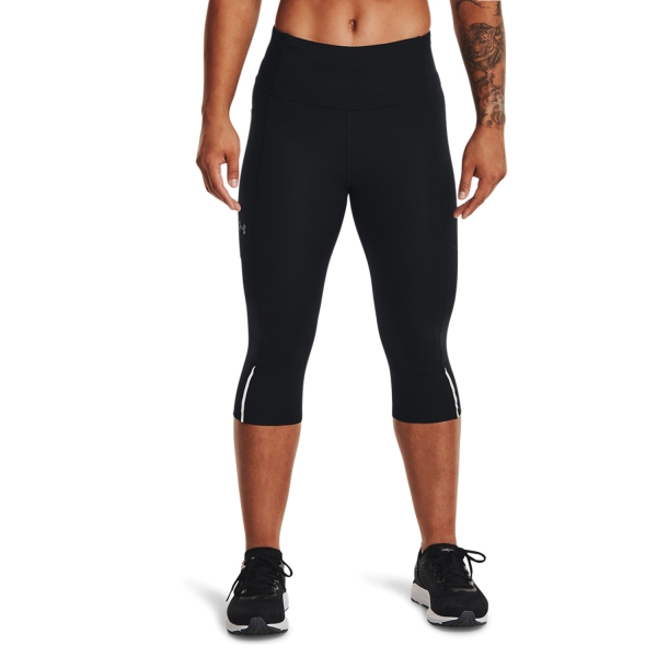 Women's Running Tights Under Armour Fly Fast 3.0 Speed Capri  Black/Reflective 13697700001
