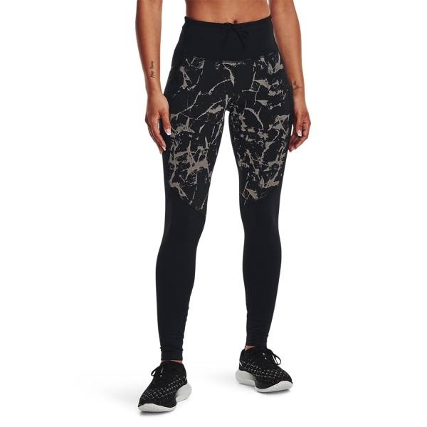 Tights Running Donna Under Armour Under Armour Outrun The Cold Tights  Black/Reflective  Black/Reflective 