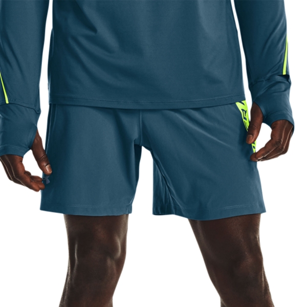 Pantalone cortos Running Hombre Under Armour Under Armour Launch Elite Graphic 7in Shorts  Static Blue/Lime Surge  Static Blue/Lime Surge 