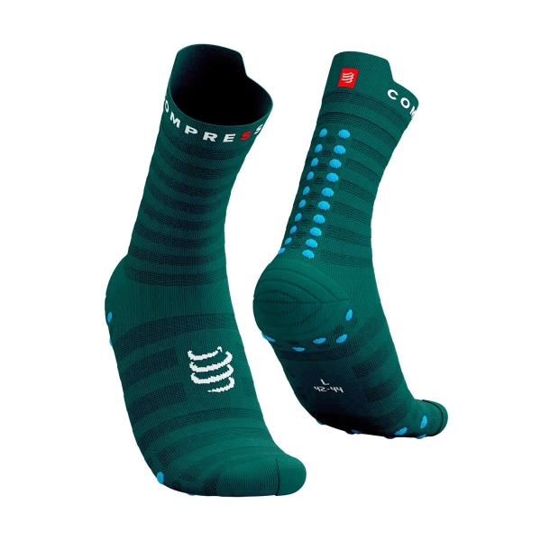 Running Socks Compressport Compressport Pro Racing V4.0 Ultralight Socks  Shaded Spruce/Hawaiian Ocean  Shaded Spruce/Hawaiian Ocean 