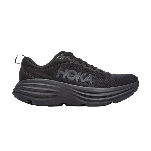 Men's Neutral Running Shoes Hoka Bondi 8 Wide  Black 1127953BBLC