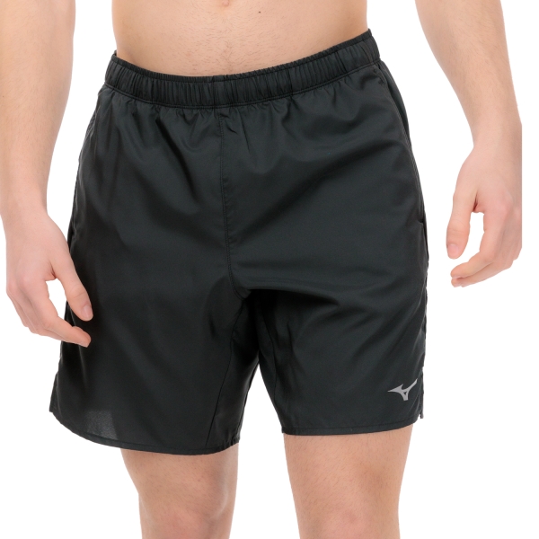 Men's Running Shorts Mizuno Mizuno Core 7.5in Shorts  Black  Black 