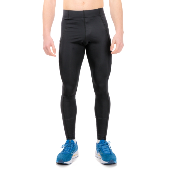 Men's Running Tights and Pants Mizuno Mizuno Impulse Core Pro Tights  Black  Black 