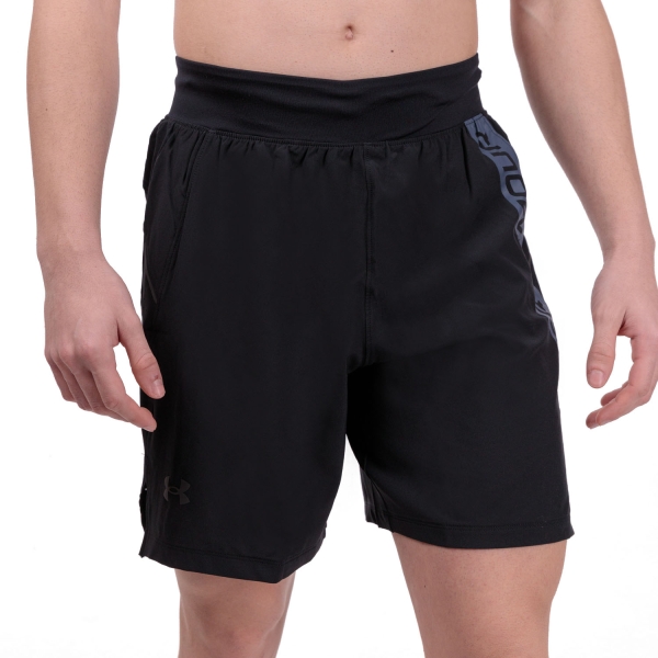 Men's Running Shorts Under Armour Under Armour Launch Elite Graphic 7in Shorts  Black/Reflective  Black/Reflective 