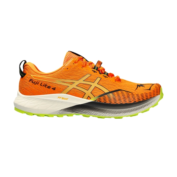 Men's Trail Running Shoes Asics Asics Fuji Lite 4  Bright Orange/Neon Lime  Bright Orange/Neon Lime 