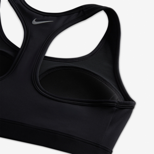 Nike Dri-FIT Swoosh Women's Sports Bra - Black/Cool Grey