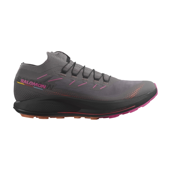 Men's Trail Running Shoes Salomon Salomon Pulsar Trail Pro 2  Plum Kitten/Black/Pink Glo  Plum Kitten/Black/Pink Glo 