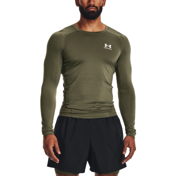 Top Training Hombre Under Armour HeatGear Compression Camisa  Marine OD Green/White 13615240390