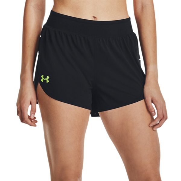 Women's Running Shorts Under Armour Under Armour Pro Elite 3in Shorts  Black/Lime Surge  Black/Lime Surge 