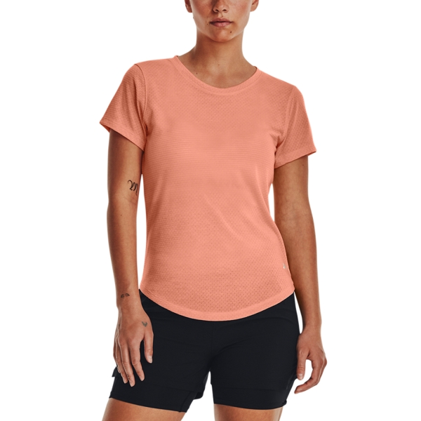 Camiseta Running Mujer Under Armour Under Armour Streaker Camiseta  Bubble Peach/Reflective  Bubble Peach/Reflective 