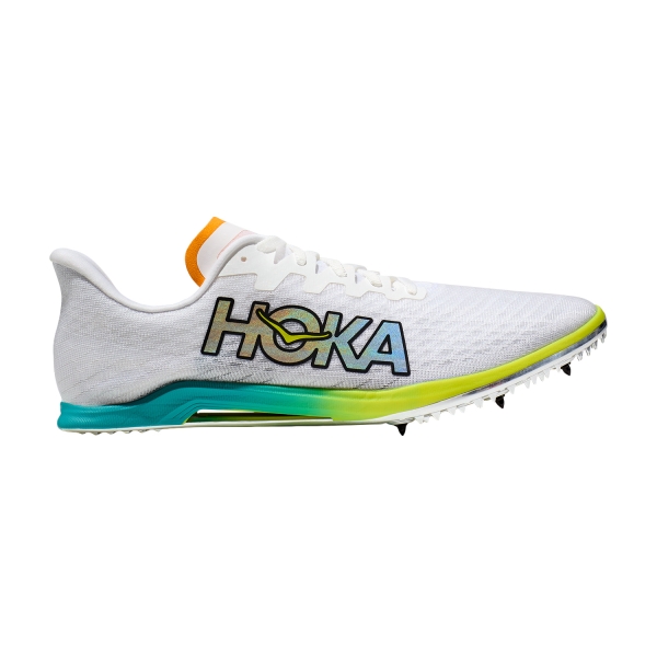 Men's Racing Shoes Hoka Hoka Cielo X 2 MD  White/Ceramic  White/Ceramic 
