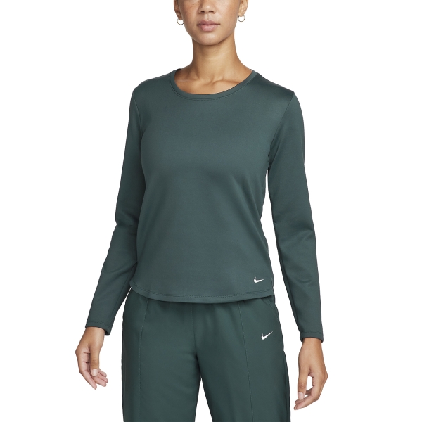 Camisa y Sudadera Fitness y Training Mujer Nike Nike ThermaFIT One Camisa  Deep Jungle/White  Deep Jungle/White 