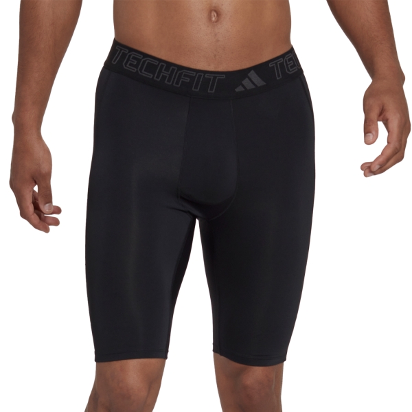 Men's Underwear Tights adidas TechFIT Short Tights  Black HJ9921
