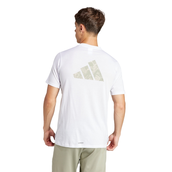 adidas Workout Logo Camiseta - White/Black