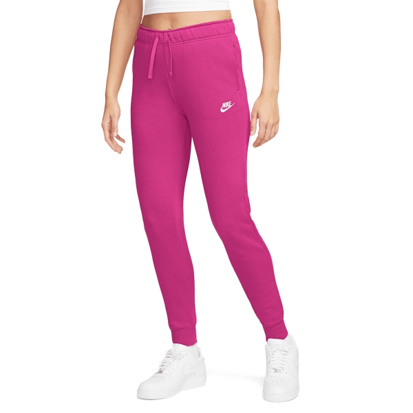 Pants y Tights Fitness y Training Mujer Nike Nike Club Pantalones  Fireberry/White  Fireberry/White 