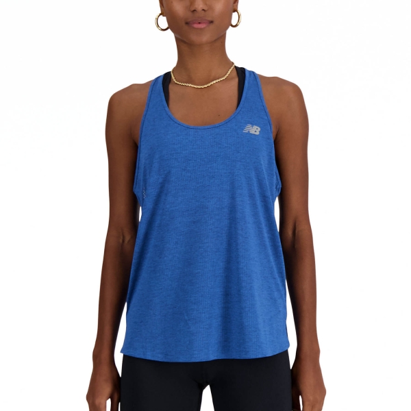 Top Running Mujer New Balance Athletics Top  Blue Agate Heather WT41250BH2