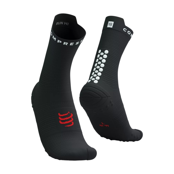 Running Socks Compressport Pro Racing V4.0 Socks  Black/White XU00046B9027