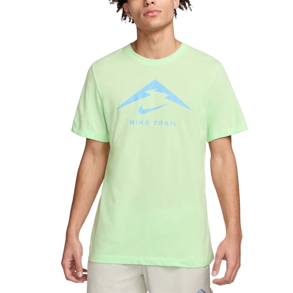Men's Running T-Shirt Nike DriFIT Trail Logo TShirt  Vapor Green FQ3914376