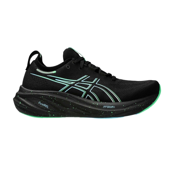 Men's Neutral Running Shoes Asics Gel Nimbus 26  Black/Soothing Sea 1011B794004