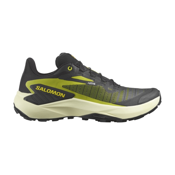 Zapatillas Trail Running Hombre Salomon Genesis  Black/Sulphur Spring/Transparent Yellow L47443100