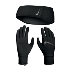 Nike Essential Fascia e Guanti Donna - Black/Silver