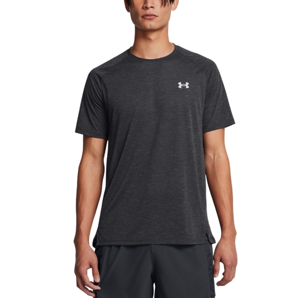 Magliette Manica Corta Trail Running Uomo Under Armour Launch Logo Maglietta  Anthracite/Tetra Grey/Reflective 13832390016