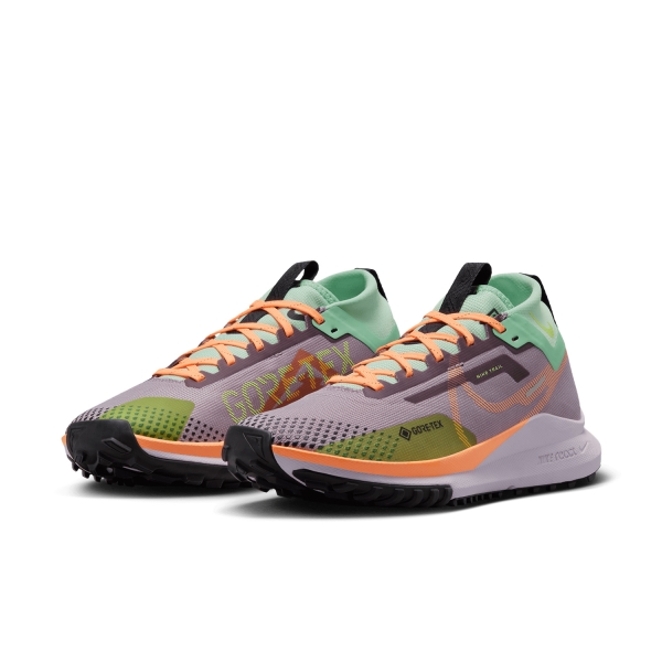 Nike React Pegasus Trail 4 GTX - Purple Smoke/Peach Cream/Enamel Green