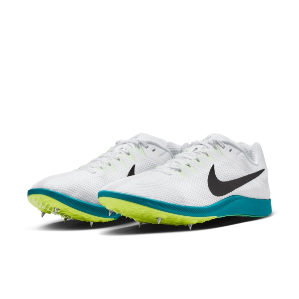 Nike Zoom Rival Distance - White/Black/Bright Spruce/Vapor Green