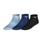 Mizuno DryLite x 3 Calcetines - Black/Estate Blue/Glacier Lake