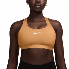 Nike Swoosh Reggiseno Sportivo - Copper Moon/White