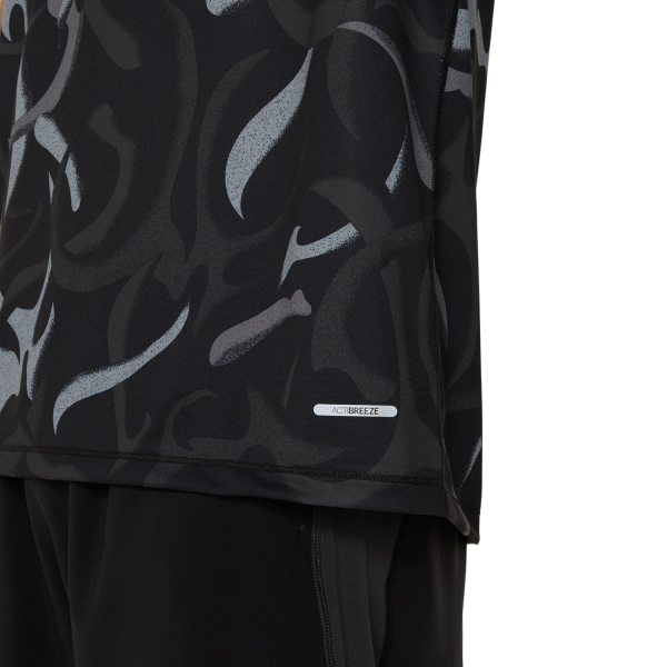 Asics Road All Over Print Camiseta - Performance Black