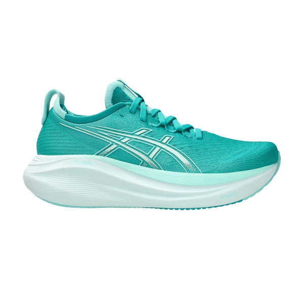 Women's Neutral Running Shoes Asics Gel Nimbus 27  Wave Teal/Illuminate Mint 1012B753400