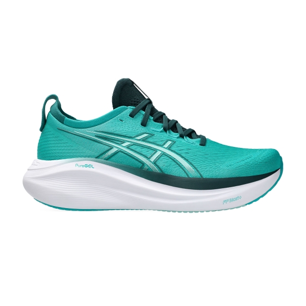 Men's Neutral Running Shoes Asics Gel Nimbus 27  Wave Teal/Saxon Green 1011B958400