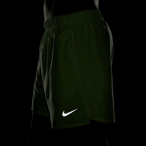 Nike Challenger 2 in 1 5in Shorts - Barely Volt/Reflective Silver