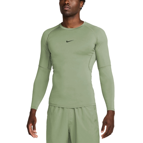 Maglia Allenamento Uomo Nike DriFIT Logo Maglia  Light Army/Black FB7919320