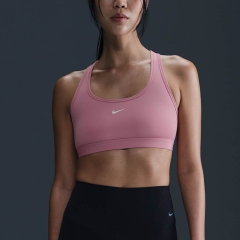 Nike Swoosh Light Reggiseno Sportivo - Elemental Pink/White