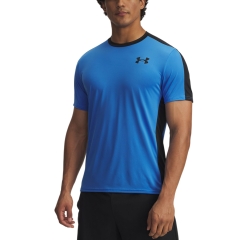 Under Armour HeatGear Wordmark Maglietta - Blue Atlantis/Black/White